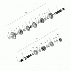 N19MSA00/MSB00 - SCOUT 1200 ALL OPTIONS Drive train, input  /  output shaft asm. - n19msa0...