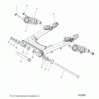 N18MSA00/MSB00/N182SA00 - SCOUT 1200 ALL OPTIONS Suspension, rear asm., swing arm and shocks - n18m...