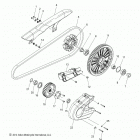 N16MSA00/MSB00 - SCOUT ALL OPTIONS Drive train, sprockets, guards and belt - n16msa00...