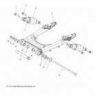 N16MSA00/MSB00 - SCOUT ALL OPTIONS Suspension, rear asm., swing arm and shocks - n16m...