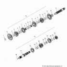 N15MSA00AA/AB/AC/AE - SCOUT Drive train, input  /  output shaft asm. - n15msa0...