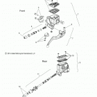 N15MSA00AA/AB/AC/AE - SCOUT Brakes, master cyl., front and rear - n15msa00aa  ...