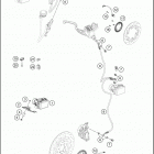 2019 390 DUKE WHITE CHASSIS Антиблокировочная система ABS