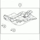 2017 300 XC-W SIX DAYS CHASSIS Зажита двигателя