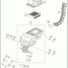 2019 RC 390 BLACK CHASSIS Воздушный фильтр