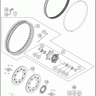 2017 1290 SUPER ADVENTURE R CHASSIS Переднее колесо