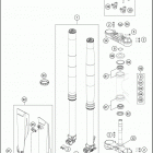 2019 150 XC-W CHASSIS Передняя вилка