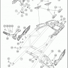2017 1290 SUPER DUKE GT GREY CHASSIS Subframe