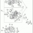 2019 RC 390 BLACK ENGINE Картер двигателя