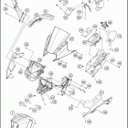 2019 RC 390 BLACK CHASSIS Обтекатель , крылья