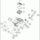 2018 390 DUKE ORANGE CHASSIS Воздушный фильтр