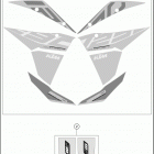 2018 1290 SUPER ADVENTURE S ORANGE CHASSIS Наклейки