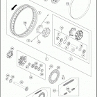 2017 690 ENDURO R CHASSIS Переднее колесо