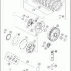 2017 250 EXC-F ENGINE Сцепление
