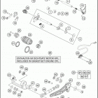 2019 1290 SUPER DUKE GT WHITE ENGINE Механизм переключения