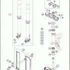 2017 TC 50 CHASSIS Передняя вилка