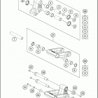 2017 690 ENDURO R CHASSIS Соединение рычагов