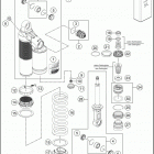 2019 1290 SUPER DUKE R WHITE CHASSIS Амортизатор в разборе