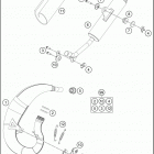 2017 TC 50 CHASSIS Глушитель