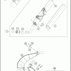 2018 250 XC-W TPI CHASSIS Глушитель