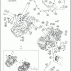 2017 1290 SUPER DUKE GT GREY ENGINE Картер двигателя