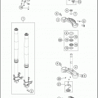 2020 1290 SUPER ADVENTURE R CHASSIS Передняя вилка