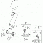 2017 1290 SUPER ADVENTURE T CHASSIS Передний тормозной суппорт