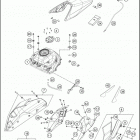 2018 390 DUKE ORANGE CHASSIS T ank, sea t