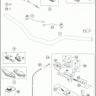 2019 150 XC-W CHASSIS Руль