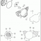 2018 250 SX ENGINE Кожух сцепления