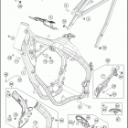 2017 150 XC-W CHASSIS Рама