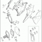 2017 250 XC-F CHASSIS Воздушный фильтр