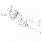 2016 RC 390 WHITE CHASSIS Амортизатор