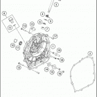 2016 390 DUKE BLACK ENGINE Кожух сцепления