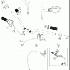 2019 390 DUKE WHITE CHASSIS Руль