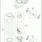 2018 1290 SUPER ADVENTURE S BLACK CHASSIS Амортизатор в разборе