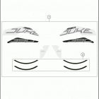 2018 390 DUKE ORANGE CHASSIS Наклейки