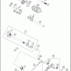 2018 390 DUKE ENGINE Механизм переключения