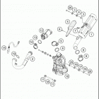 2019 390 DUKE WHITE CHASSIS Глушитель