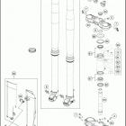 2017 690 ENDURO R CHASSIS Передняя вилка