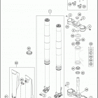 2017 300 XC-W SIX DAYS CHASSIS Передняя вилка