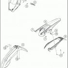 2017 150 XC-W CHASSIS Обтекатель , крылья
