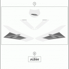 2018 1290 SUPER DUKE R WHITE CHASSIS Наклейки