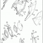 2017 250 XC-W CHASSIS Воздушный фильтр