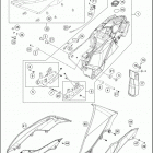 2017 690 ENDURO R CHASSIS T ank, sea t , cover