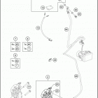 2019 RC 390 BLACK CHASSIS Передний суппорт