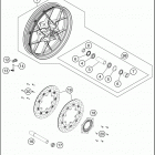 2018 1290 SUPER ADVENTURE S BLACK CHASSIS Переднее колесо