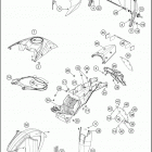 2017 1290 SUPER ADVENTURE R CHASSIS Обтекатель , крылья