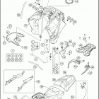 2018 1290 SUPER ADVENTURE S BLACK CHASSIS T ank, sea t , cover