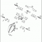 2018 390 DUKE ORANGE CHASSIS Фара